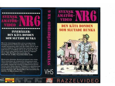 Sv. Amatörvideo  Nr  6  Instick  VHS